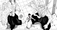 Sukuna's infamous "Three against one" comment when fighting Gojo in the manga (Image via Shueisha)